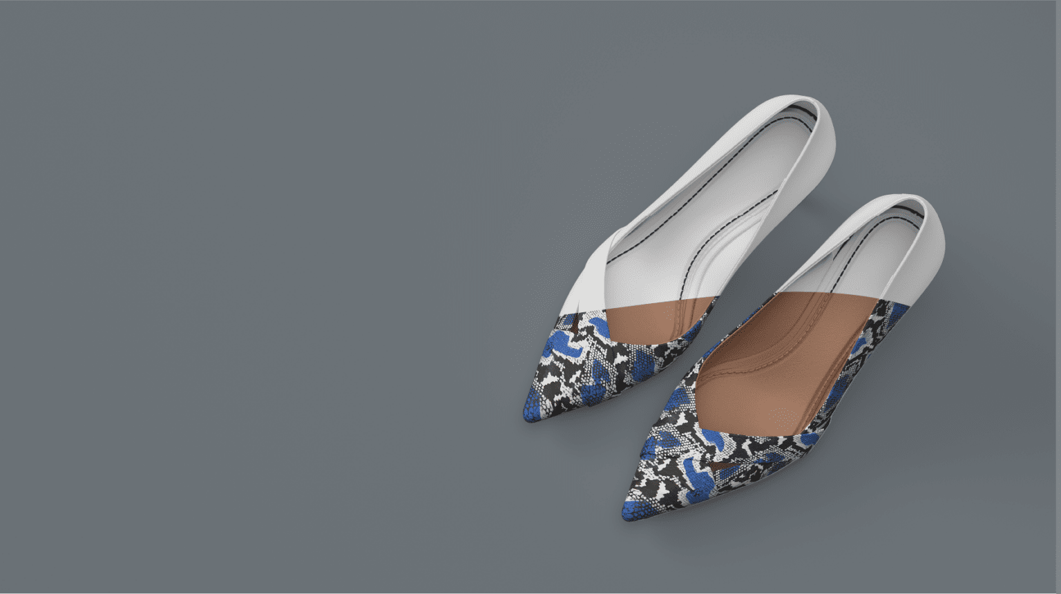 high heels blue snake skin