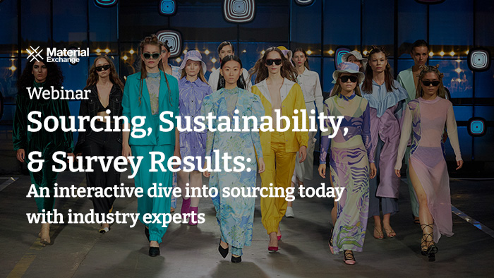 Sourcing, Sustainability, & Survey Results webinar