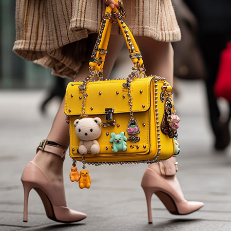 accessorized yellow purse - whimsical wit fashion