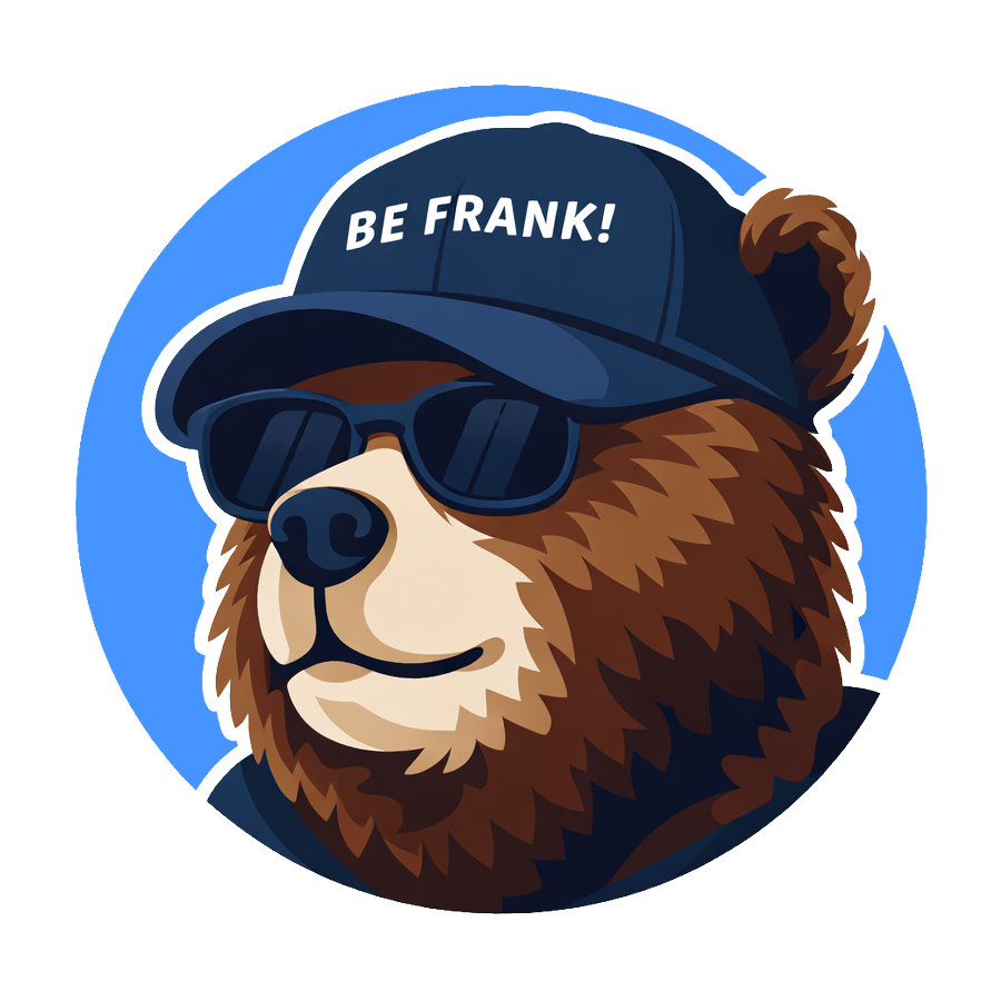 Frank AI bear illustration for sourcing workflows